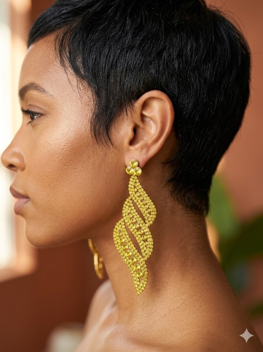 Gold-Tone Twisted Drop Earrings - Women Jewelry